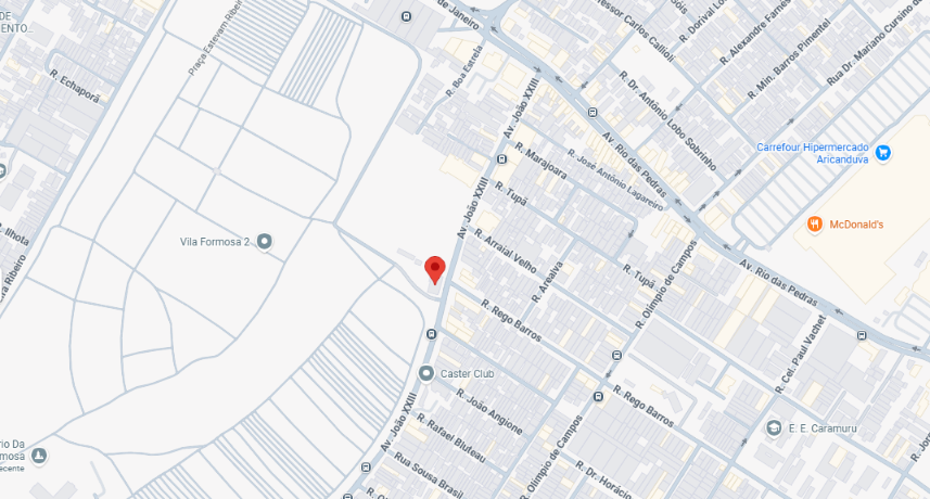 Mapa de localização da Agência Funerária Vila Formosa - Zona Leste de São Paulo
